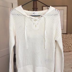 Gap open weaved‎ hooded sweater